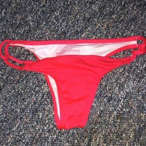 Victoria’s Secret red/coral swim bottoms
